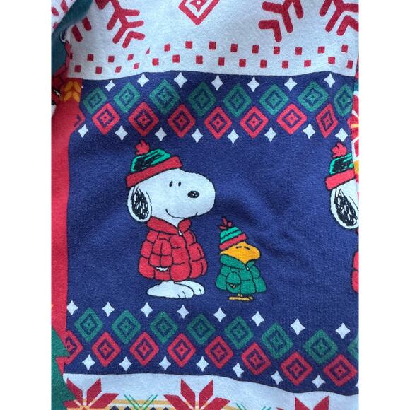 Bed Head PJs x Peanuts One-Piece Men's Hooded Snoopy Pajamas Size Medium - Picture 4 of 5